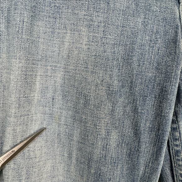 Levi’s LONG Limited Edition Wide Leg Rolled Hem Medium Wash 100% Cotton Jeans - Picture 9 of 12